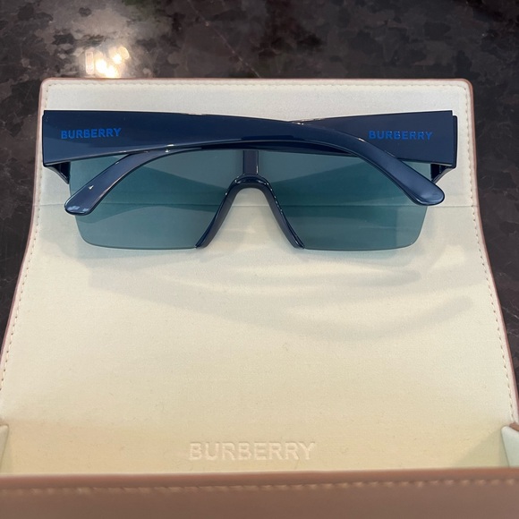 Burberry Frameless Sunglasses - Blue - Picture 3 of 3